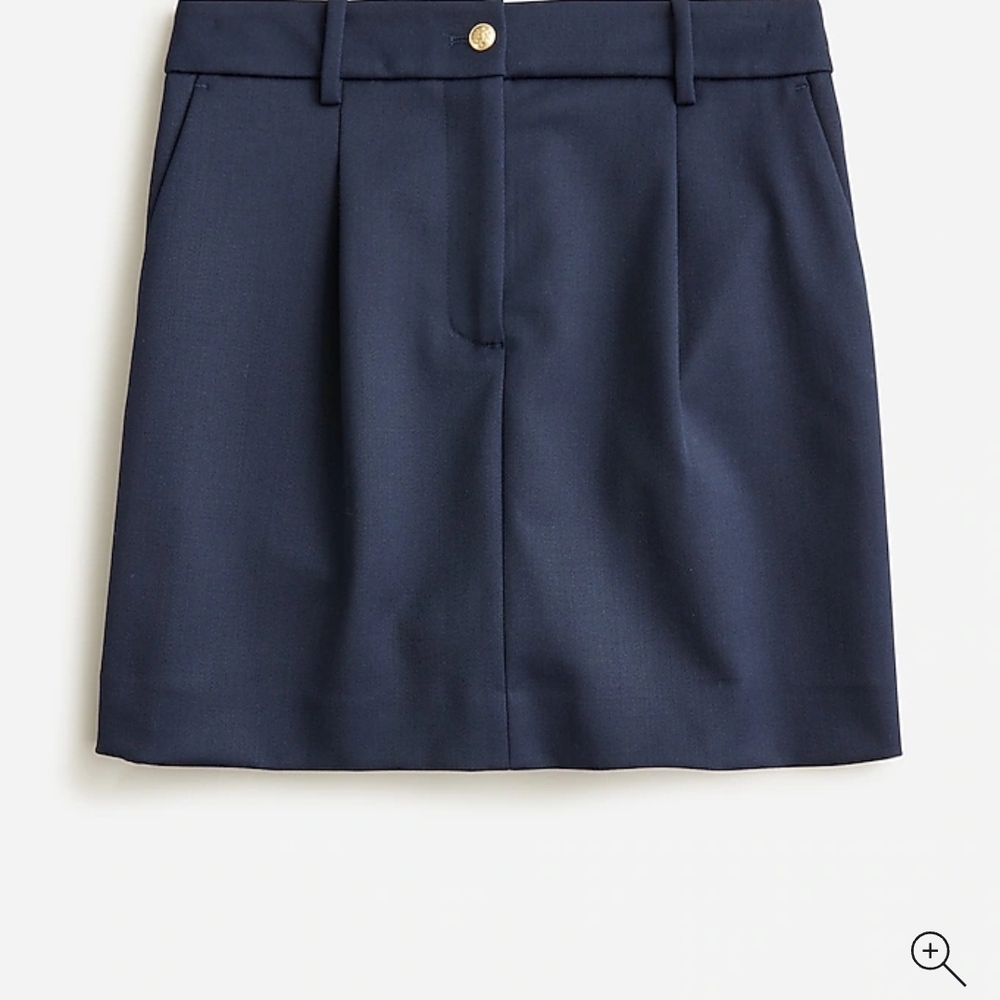 J. Crew Collection Wool/Twill Mini Skirt